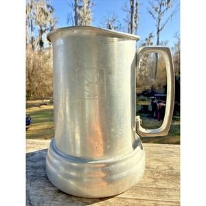 Vintage Playboy Club Aluminum Beer Stein – Glass Bottom Tankard Mug